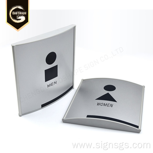 Office Door Plate Aluminum Curved Plate Profiles Sign